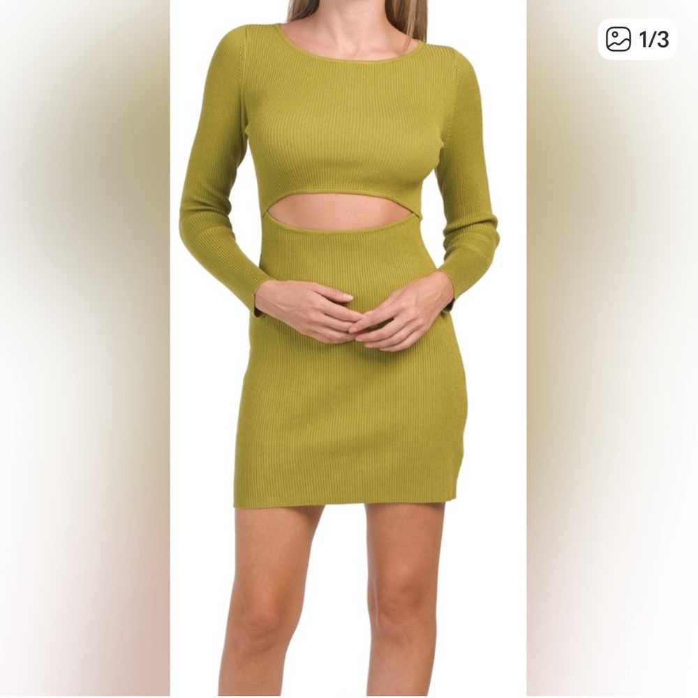 House of Harlow 1960 Green Long Sleeve Dress